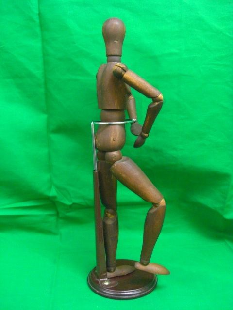 Antique Wooden Artist's Model Form Circa 1900 Antique Wooden Artist's Model Form Circa 1900