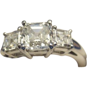 1.07CT G VS1 GIA Square Emerald Cut Diamond Jewelry Ring 1.07CT G VS1 GIA Square Emerald Cut Diamond Jewelry Ring