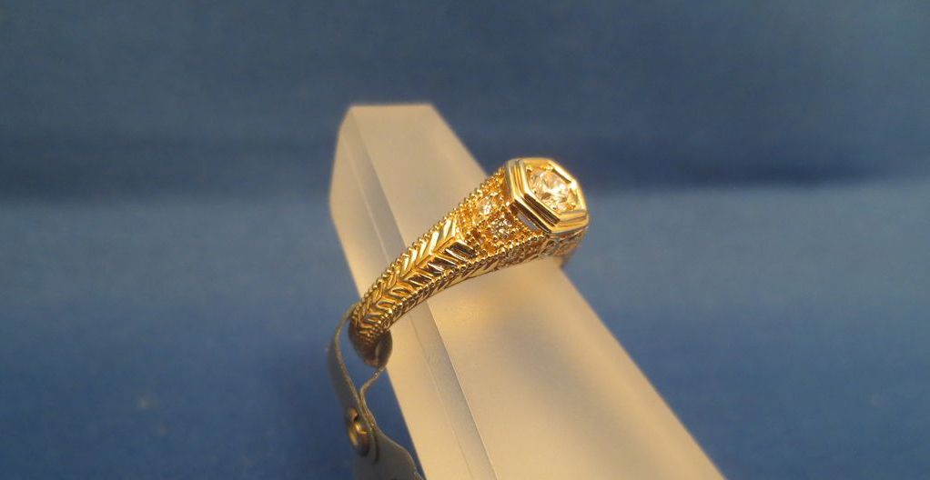 .31CTW G SI1 Diamond Ring Set In 14KY .31CTW G SI1 Diamond Ring Set In 14KY
