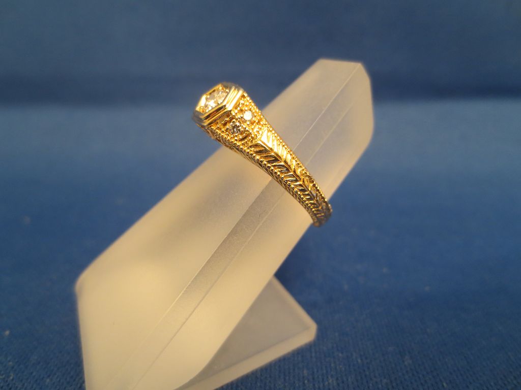 .31CTW G SI1 Diamond Ring Set In 14KY .31CTW G SI1 Diamond Ring Set In 14KY