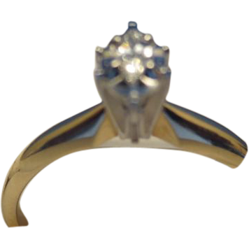 .10CT G SI1 Marquise Diamond Jewelry Ring 14KY Gold .10CT G SI1 Marquise Diamond Jewelry Ring 14KY Gold
