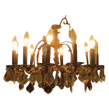 Beautiful Very Early Crystal Chandelier Beautiful Very Early Crystal Chandelier