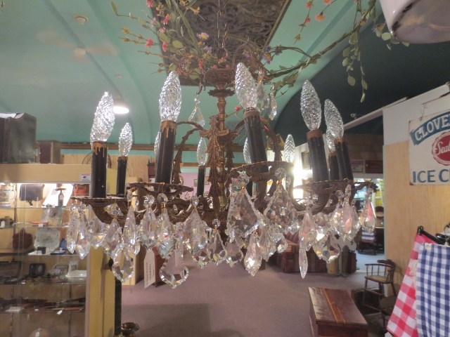 Beautiful Very Early Crystal Chandelier Beautiful Very Early Crystal Chandelier