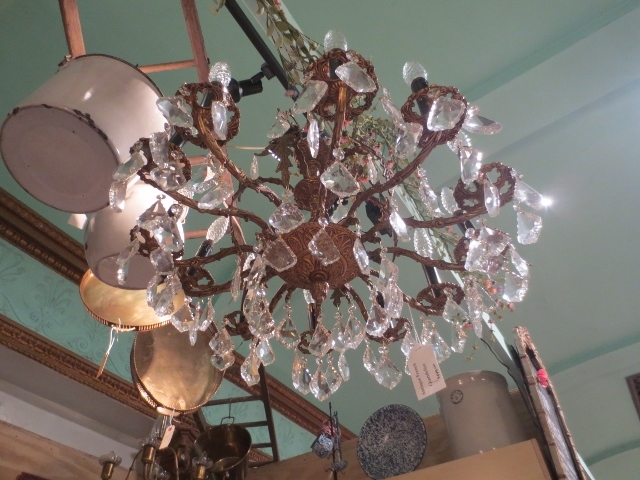 Beautiful Very Early Crystal Chandelier Beautiful Very Early Crystal Chandelier