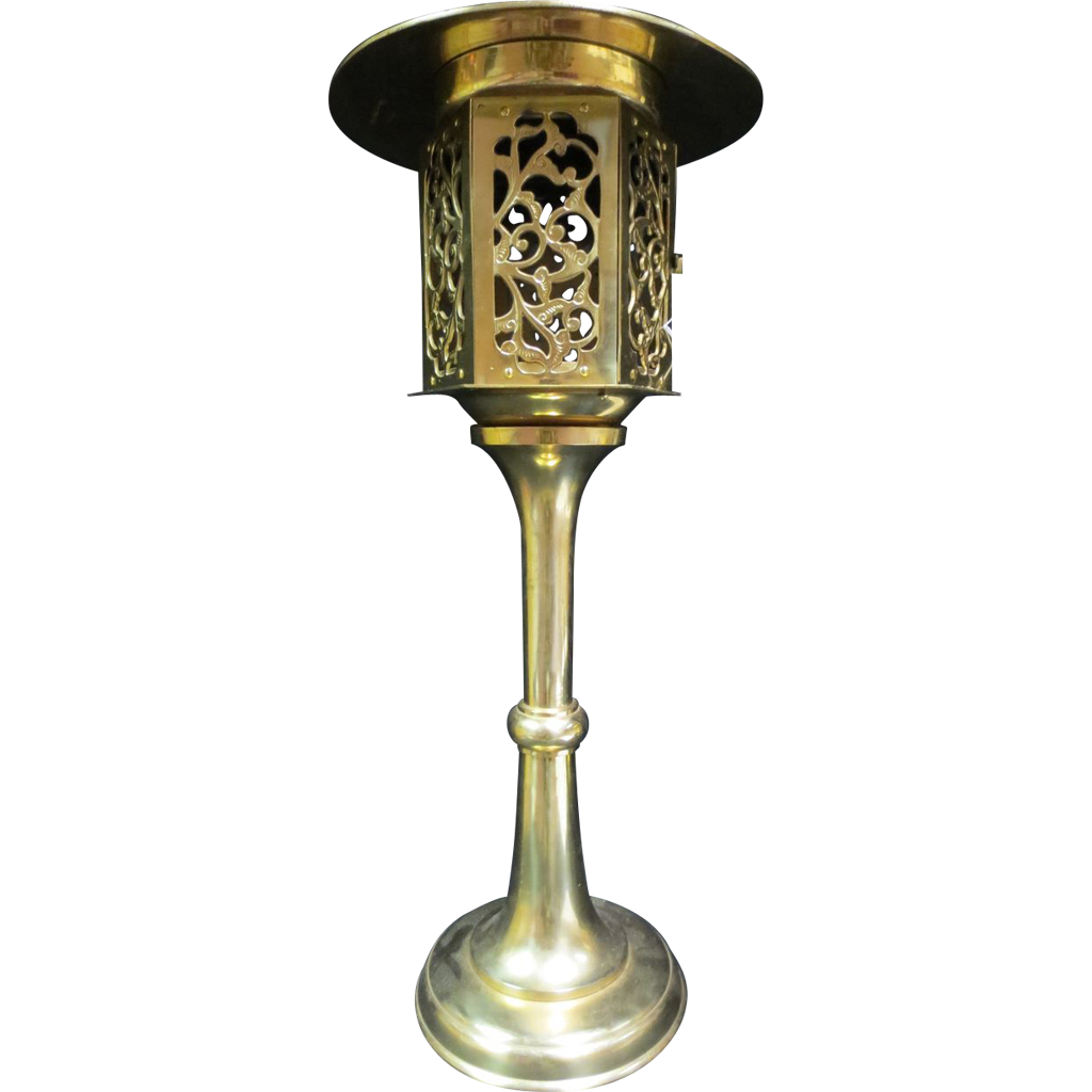 Japanese Brass Candlestick Street Light Japanese Brass Candlestick Street Light