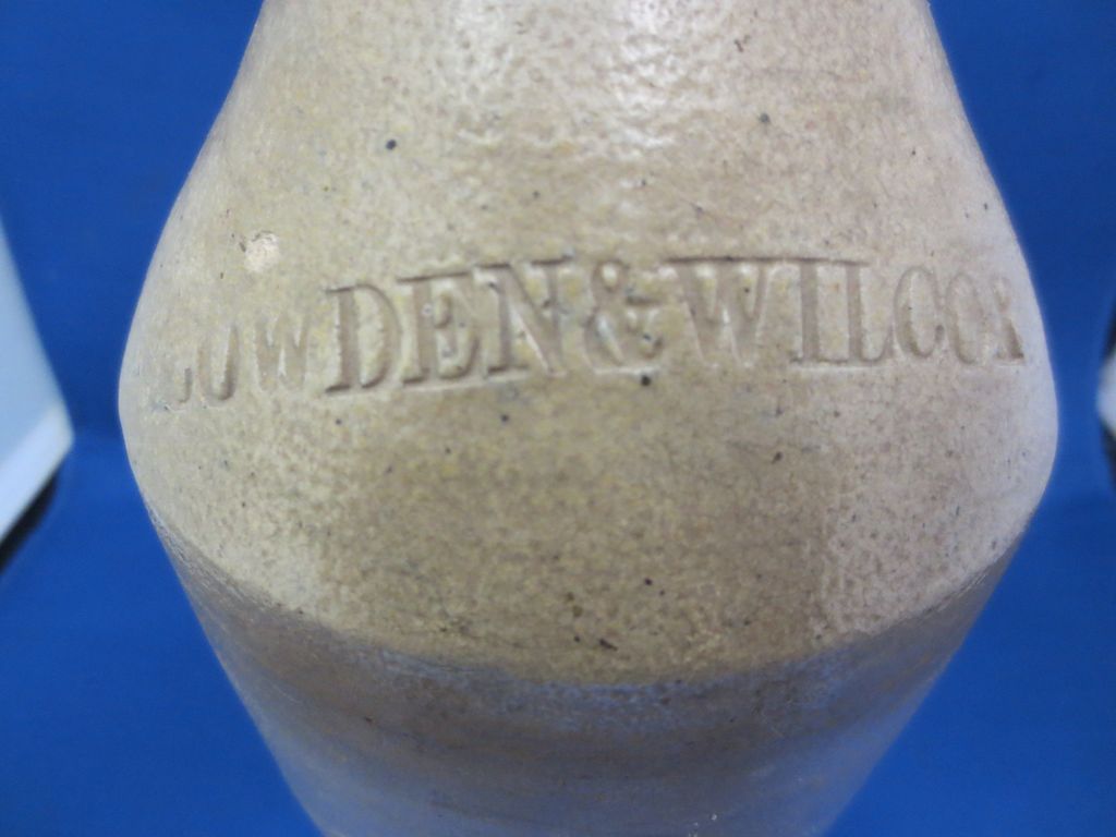 1800's Cowden & Wilcox Stoneware Ginger Beer Bottle 1800's Cowden & Wilcox Stoneware Ginger Beer Bottle