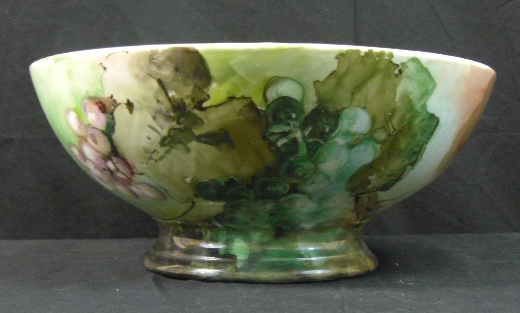 Antique Limoges Large Punch Bowl T & V Hallmark Antique Limoges Large Punch Bowl T & V Hallmark
