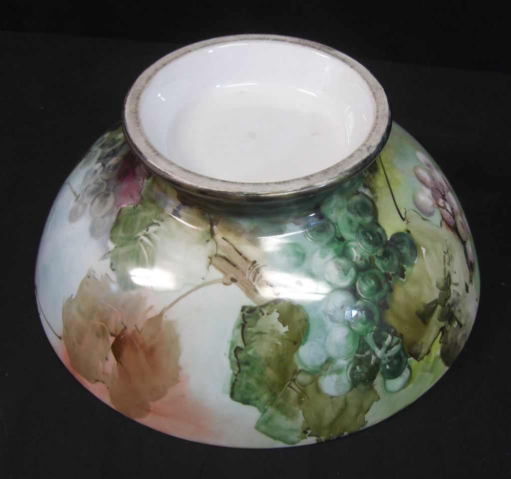 Antique Limoges Large Punch Bowl T & V Hallmark Antique Limoges Large Punch Bowl T & V Hallmark