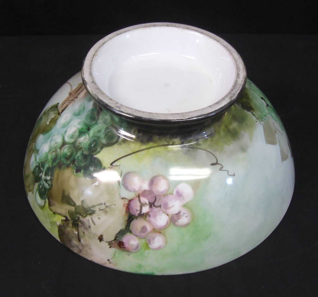 Antique Limoges Large Punch Bowl T & V Hallmark Antique Limoges Large Punch Bowl T & V Hallmark