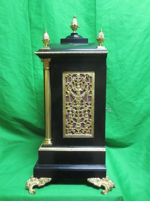 RARE-Antique English Triple Fusee Ebonized Bracket Clock 8 Day-WOW! RARE-Antique English Triple Fusee Ebonized Bracket Clock 8 Day-WOW!