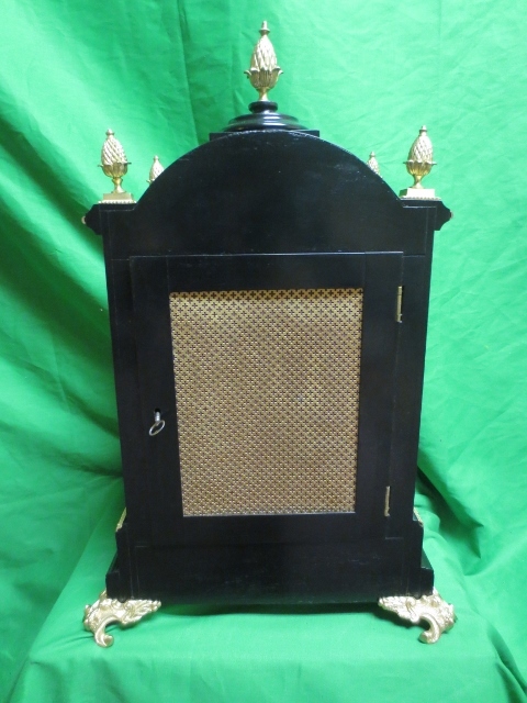 RARE-Antique English Triple Fusee Ebonized Bracket Clock 8 Day-WOW! RARE-Antique English Triple Fusee Ebonized Bracket Clock 8 Day-WOW!