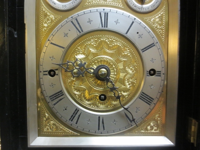 RARE-Antique English Triple Fusee Ebonized Bracket Clock 8 Day-WOW! RARE-Antique English Triple Fusee Ebonized Bracket Clock 8 Day-WOW!