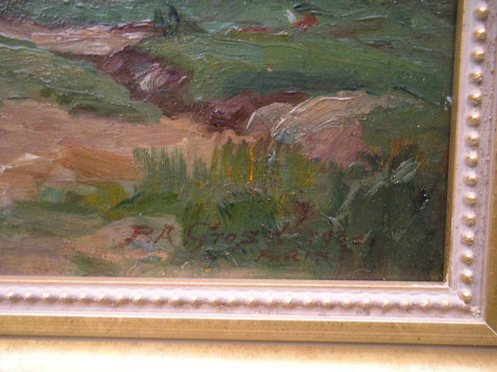 Impressionist Painting by Peter Alfred Gross "Old Foot Bridge ar Nemours, Paris 1891" Impressionist Painting by Peter Alfred Gross "Old Foot Bridge ar Nemours, Paris 1891"
