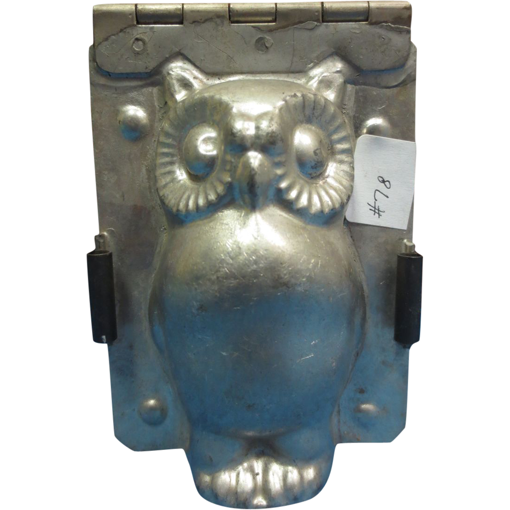 RARE-1930's German Chocolate Mold Owl RARE-1930's German Chocolate Mold Owl
