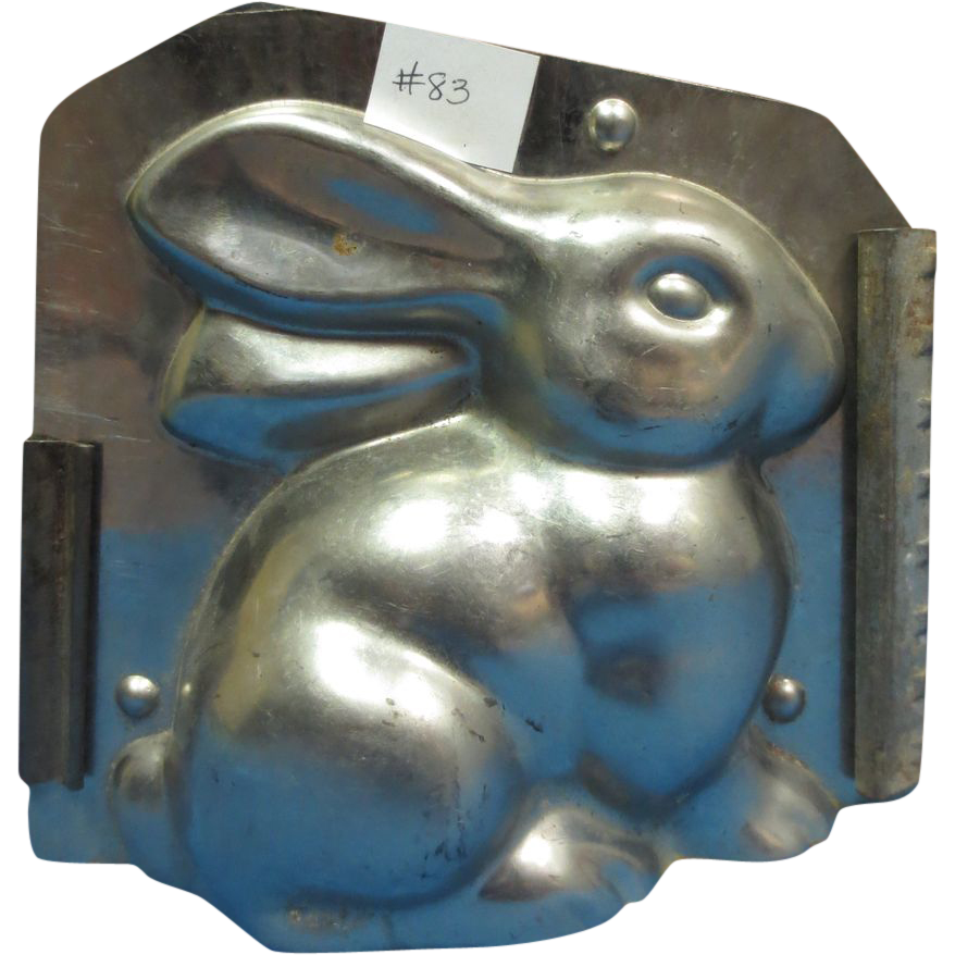 1930's-40's Chocolate Mold Easter Bunny Holiday 1930's-40's Chocolate Mold Easter Bunny Holiday