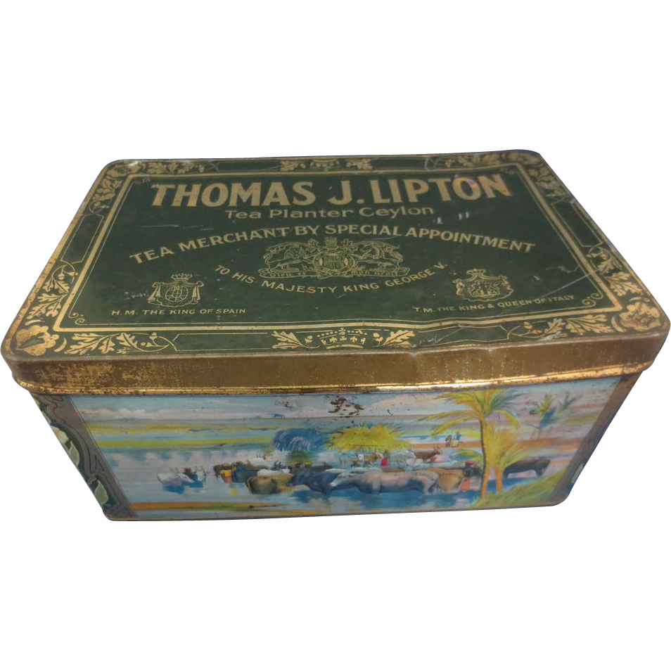 Rare Vintage Thomas J. Lipton Ceylon Tea Planter 3# Rare Vintage Thomas J. Lipton Ceylon Tea Planter 3#