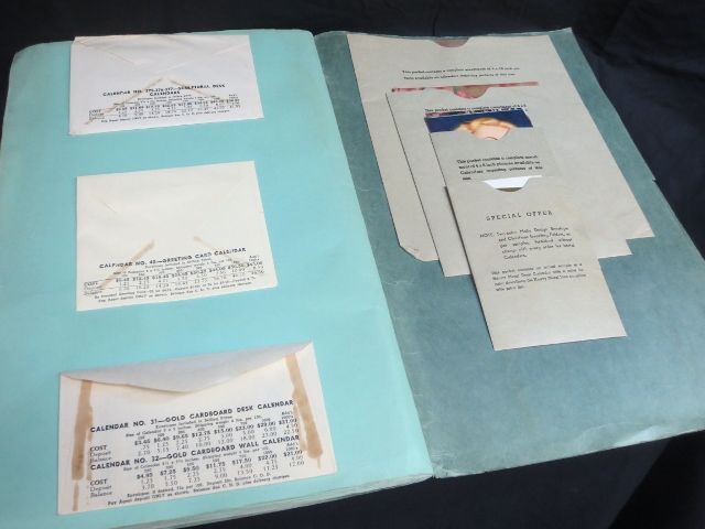 RARE-1939 Modern Line Calendar Salesman's Sample Portfolio RARE-1939 Modern Line Calendar Salesman's Sample Portfolio