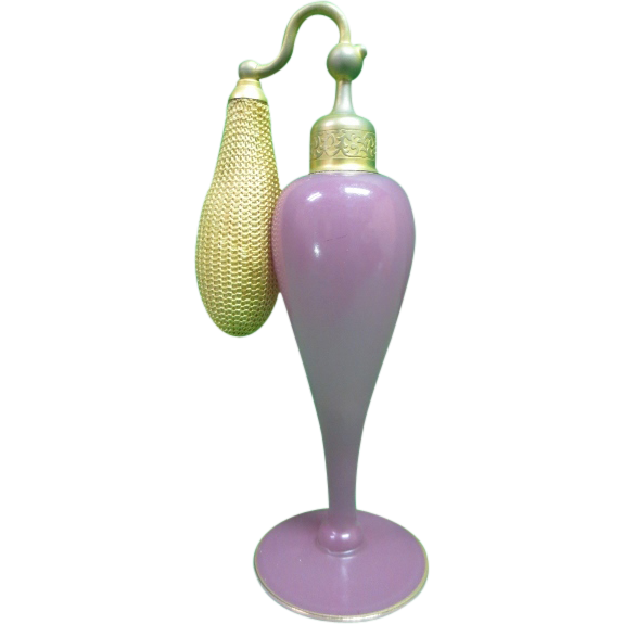 Elegant DeVilbiss Art Deco Perfume Bottle & Atomizer Elegant DeVilbiss Art Deco Perfume Bottle & Atomizer