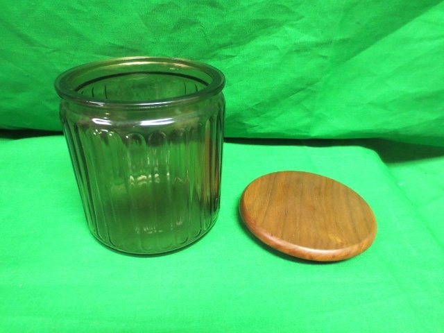 Vintage Wooden Aztec Pipe Holder W/Glass Humidor Jar Vintage Wooden Aztec Pipe Holder W/Glass Humidor Jar