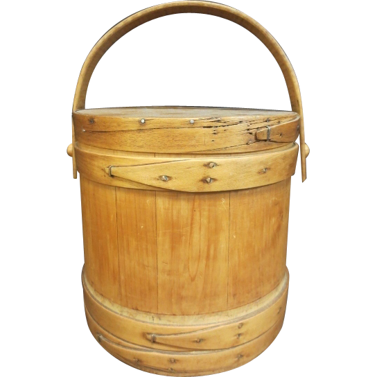 WOW-Fabulous Firkin Sugar Basket in Near Mint Condition! WOW-Fabulous Firkin Sugar Basket in Near Mint Condition!