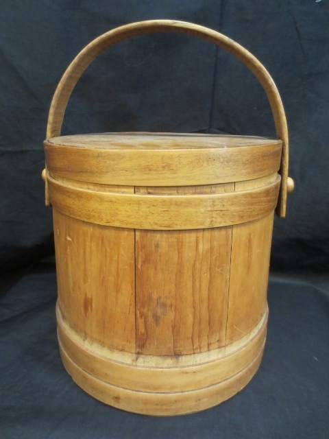 WOW-Fabulous Firkin Sugar Basket in Near Mint Condition! WOW-Fabulous Firkin Sugar Basket in Near Mint Condition!