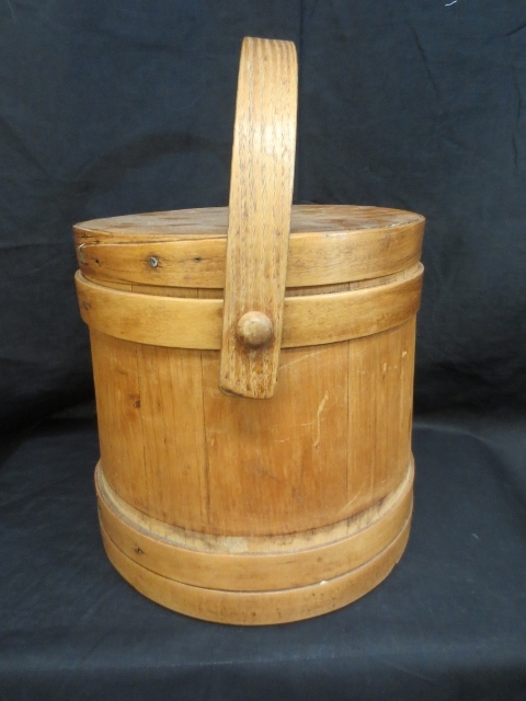 WOW-Fabulous Firkin Sugar Basket in Near Mint Condition! WOW-Fabulous Firkin Sugar Basket in Near Mint Condition!