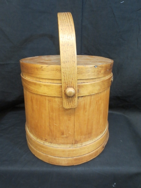 WOW-Fabulous Firkin Sugar Basket in Near Mint Condition! WOW-Fabulous Firkin Sugar Basket in Near Mint Condition!