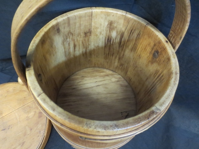 WOW-Fabulous Firkin Sugar Basket in Near Mint Condition! WOW-Fabulous Firkin Sugar Basket in Near Mint Condition!