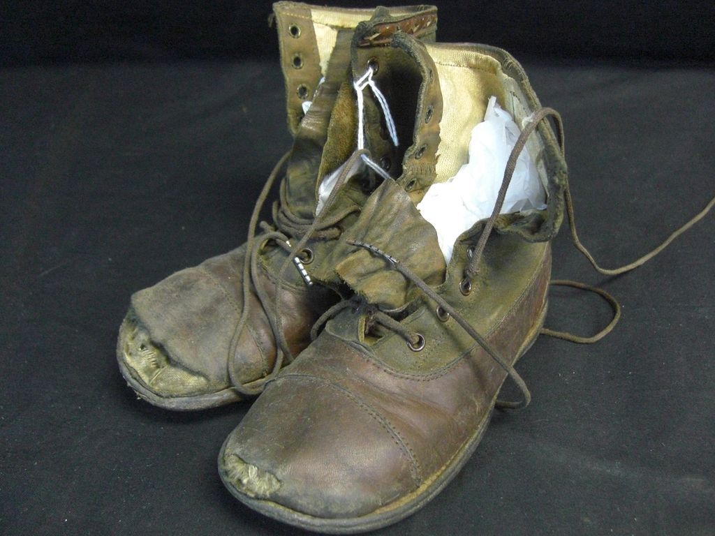 Lot of (5) Pair of Antique Children's Shoes Lot of (5) Pair of Antique Children's Shoes
