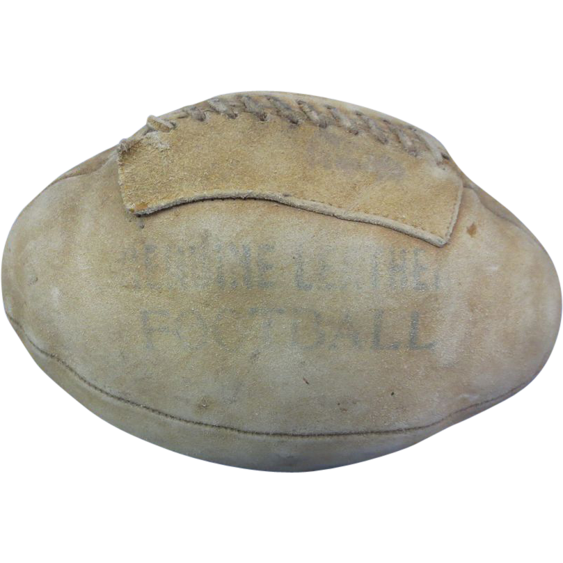 1930's "Genuine Leather" Stuffed Football 1930's "Genuine Leather" Stuffed Football