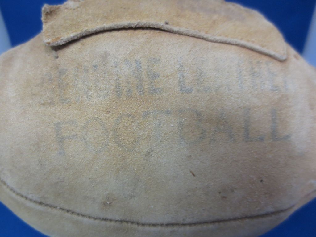 1930's "Genuine Leather" Stuffed Football 1930's "Genuine Leather" Stuffed Football