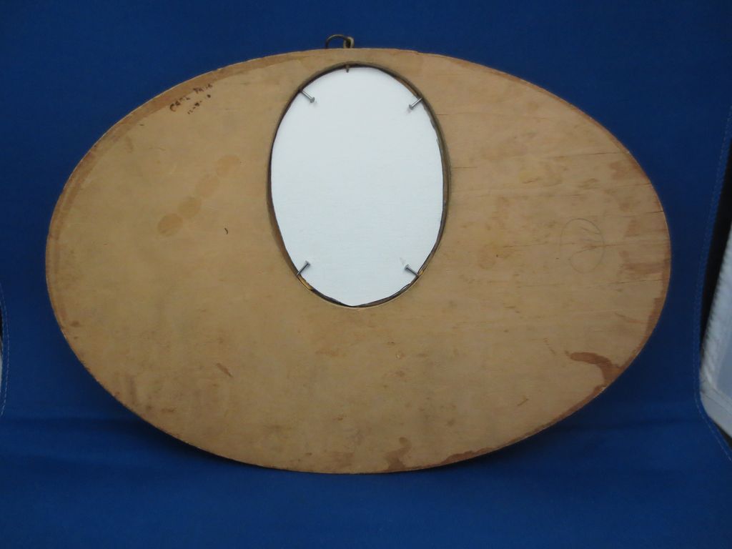 1920's Pygraphy Football Frame w/ Photo 1920's Pygraphy Football Frame w/ Photo