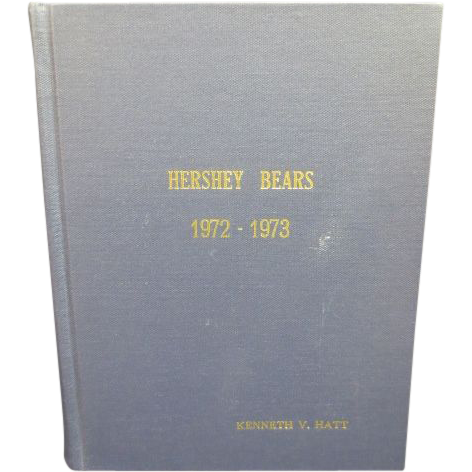 Hershey Bears 1972-1973 Complete Year of Programs Bound in Custom Book Hershey Bears 1972-1973 Complete Year of Programs Bound in Custom Book
