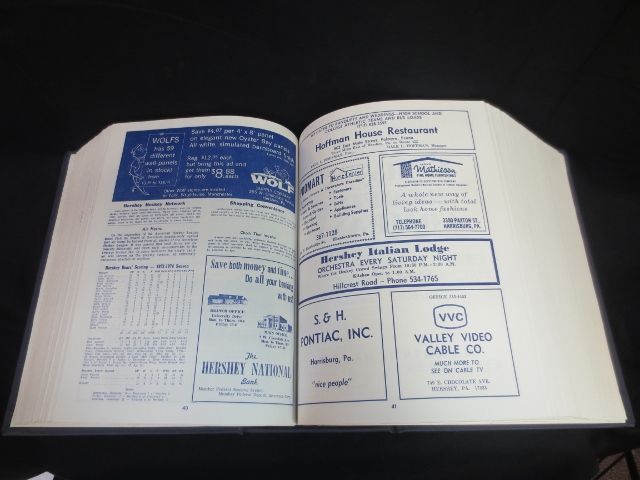 Hershey Bears 1973-1974 Complete Year of Programs Bound in Custom Book Hershey Bears 1973-1974 Complete Year of Programs Bound in Custom Book