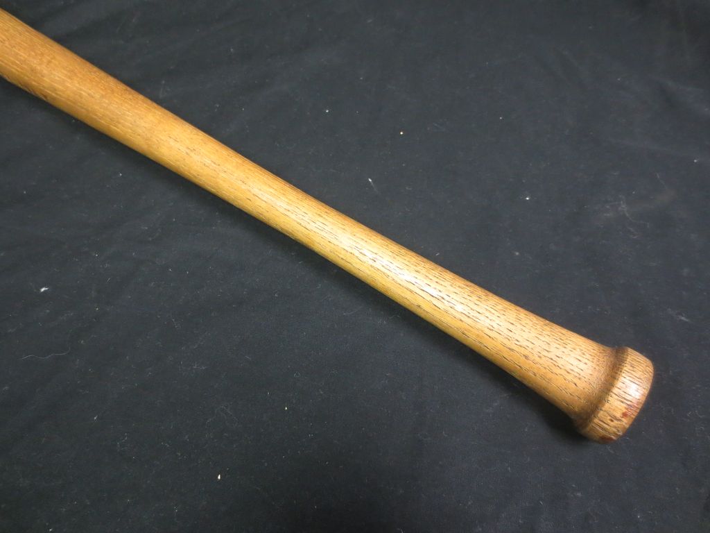 1930's-40's 26" "National League" Marked Baseball bat w/Canvas Ball 1930's-40's 26" "National League" Marked Baseball bat w/Canvas Ball