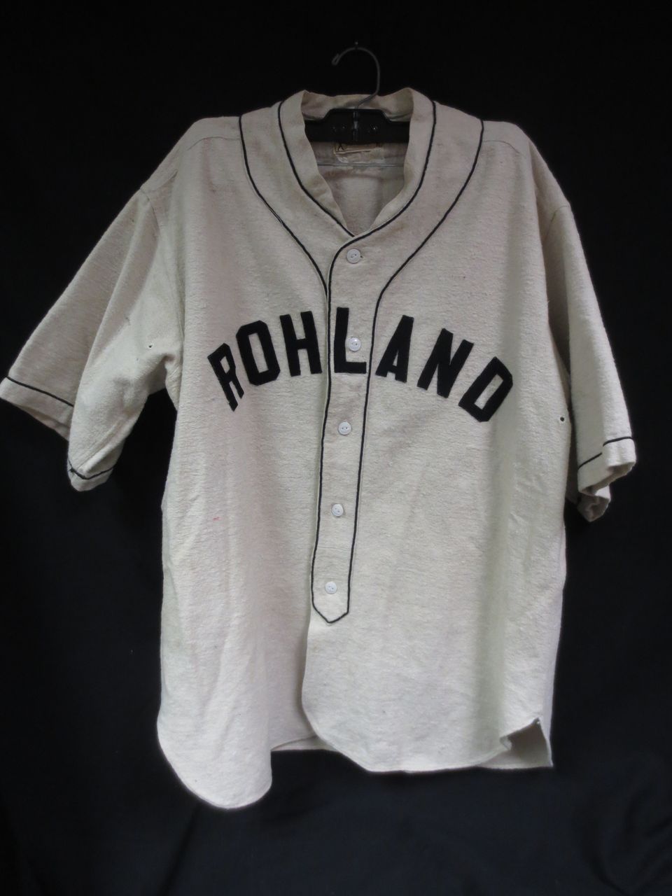1920's Rohland Baseball Uniform w/Sun Collar 1920's Rohland Baseball Uniform w/Sun Collar