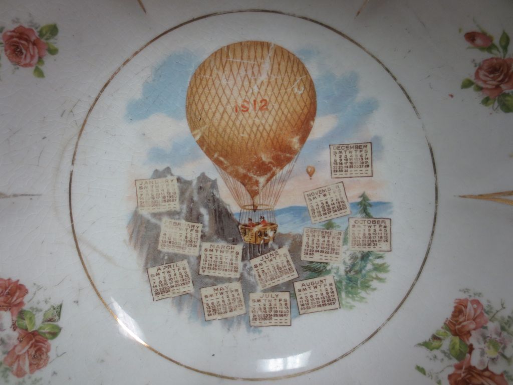 192 Geo F. Trout Calendar Bowl York Pennsylvania 192 Geo F. Trout Calendar Bowl York Pennsylvania
