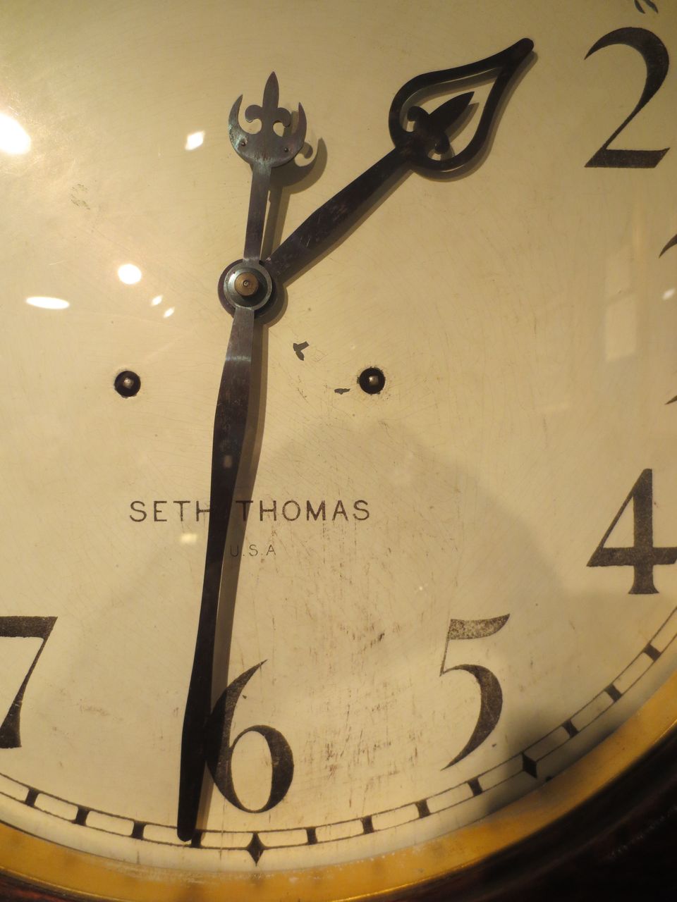 Antique Seth Thomas 30 Day Gallery Clock Antique Seth Thomas 30 Day Gallery Clock