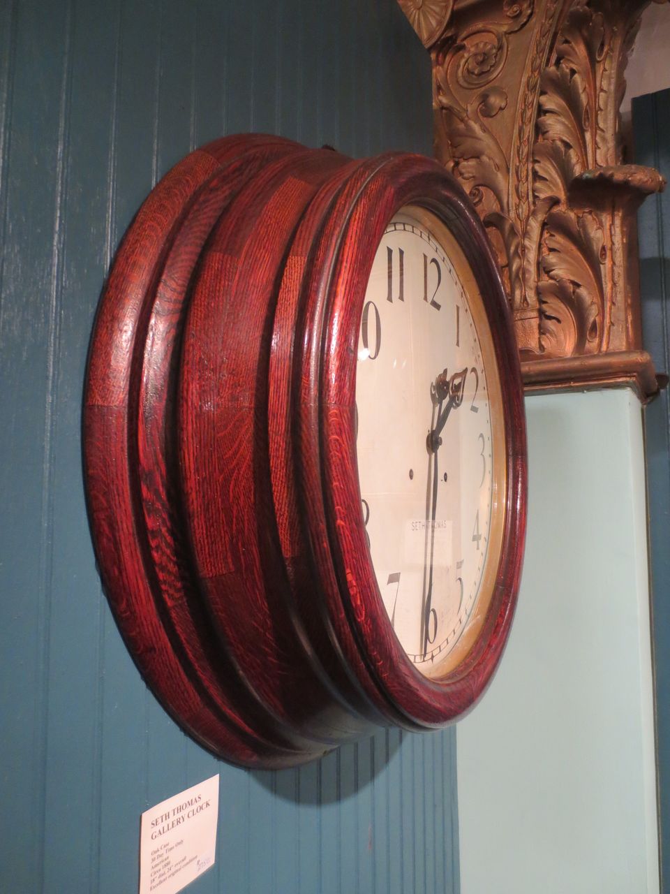 Antique Seth Thomas 30 Day Gallery Clock Antique Seth Thomas 30 Day Gallery Clock