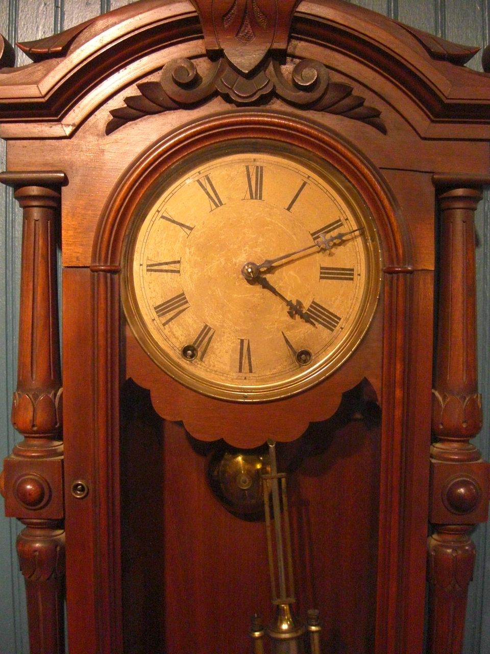 Antique Kroeber #30 Regulator Wall Clock Antique Kroeber #30 Regulator Wall Clock
