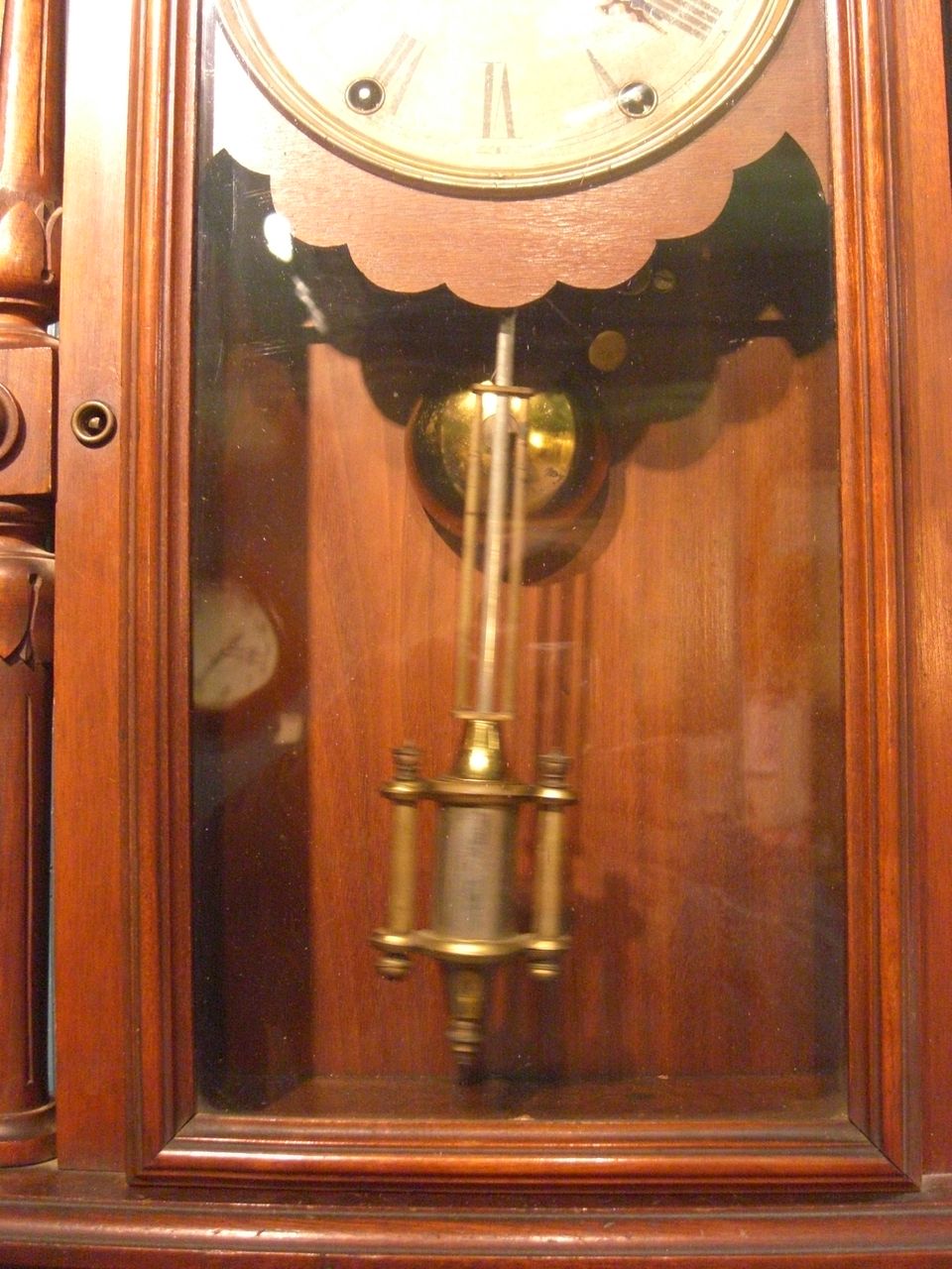 Antique Kroeber #30 Regulator Wall Clock Antique Kroeber #30 Regulator Wall Clock