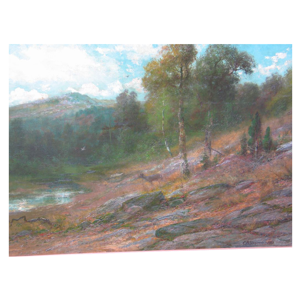 Antique Oil Painting by Christopher H. Shearer Antique Oil Painting by Christopher H. Shearer