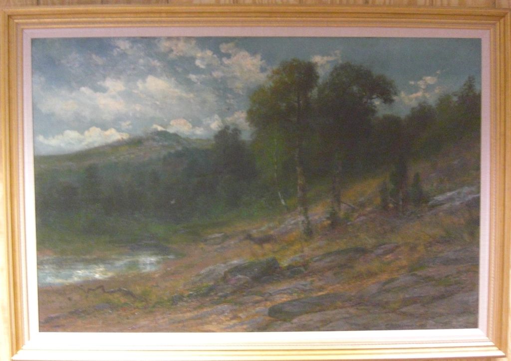 Antique Oil Painting by Christopher H. Shearer Antique Oil Painting by Christopher H. Shearer