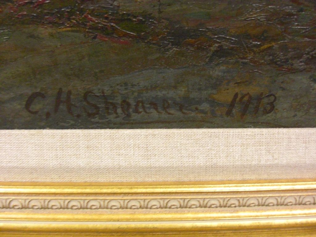 Antique Oil Painting by Christopher H. Shearer Antique Oil Painting by Christopher H. Shearer