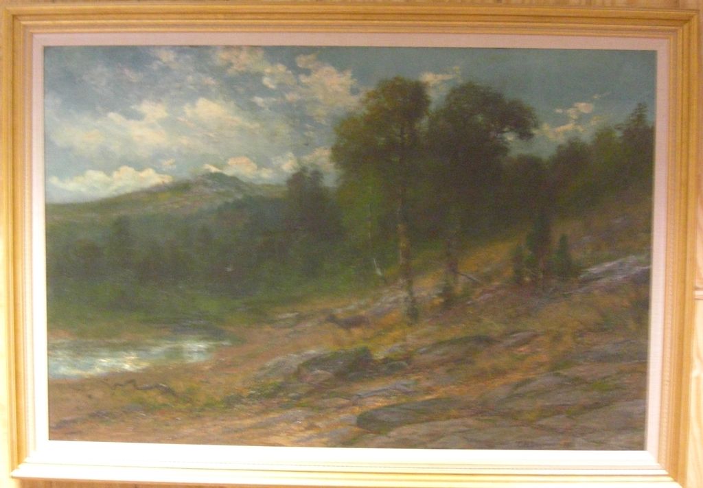 Antique Oil Painting by Christopher H. Shearer Antique Oil Painting by Christopher H. Shearer