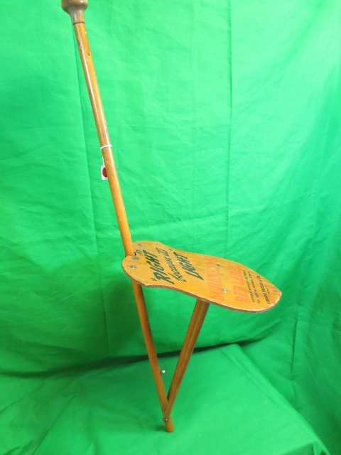 Vintage Schenly's Red Label Advertising Walking Stick Chair Vintage Schenly's Red Label Advertising Walking Stick Chair