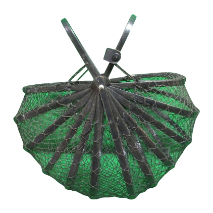 RARE-Very Cool Black Folding Basket-MUST SEE! RARE-Very Cool Black Folding Basket-MUST SEE!