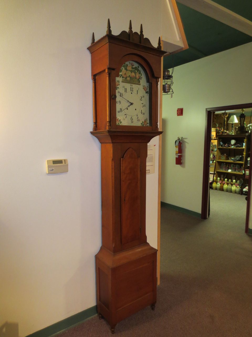 American Chippendale Wood Tall Clock American Chippendale Wood Tall Clock