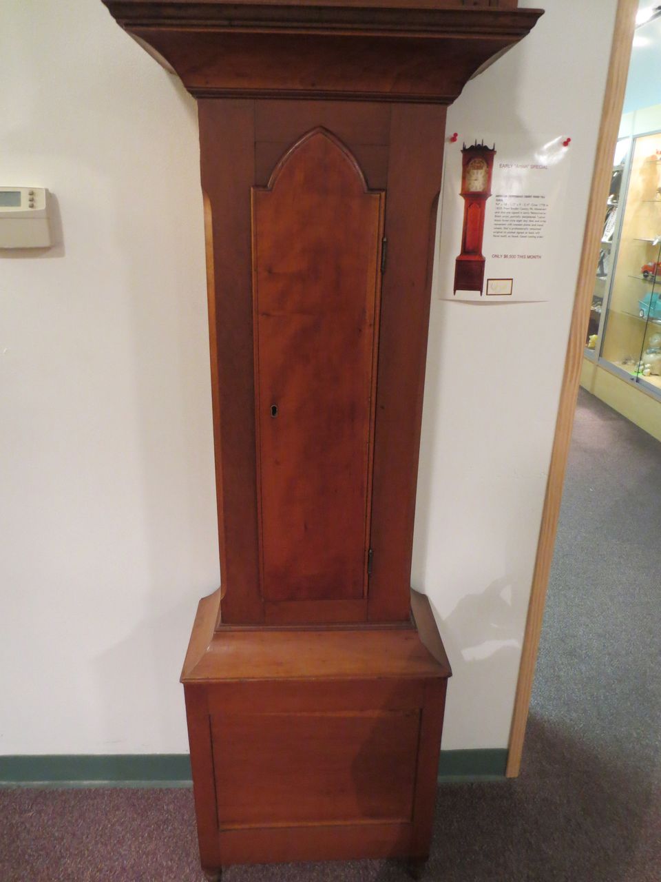 American Chippendale Wood Tall Clock American Chippendale Wood Tall Clock