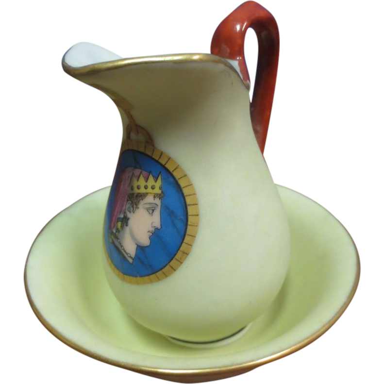 Antique Miniature Washbowl & Pitcher Antique Miniature Washbowl & Pitcher